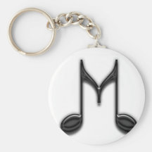 Symbole musical "M " Porte-clés