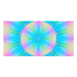 Symbole mystique de mandala cartes de vœux avec photo