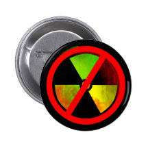 Symbole radioactif de NO--Armes nucléaires de grun Pin's