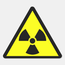 Symbole radioactif officiel de minette autocollants