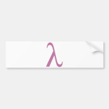 Symbole rose de LGBT Lamda Adhésif Pour Voiture