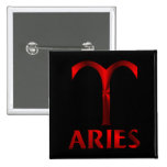 Symbole rouge d'horoscope de Bélier Badge