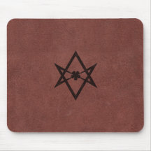 Symbole unicursale de Thelemic de Hexagram sur le  Tapis De Souris