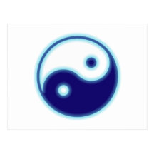 Symbole Yin Yang Carte Postale