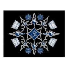 Symboles bouddhistes tribaux cartes postales
