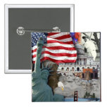 Symboles d'Américain des Etats-Unis Badge Avec Épingle