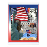 Symboles d'Américain des Etats-Unis Invitation Personnalisée