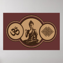 Symboles de copie de Bouddha Posters