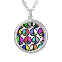 Symboles de paix multicolores bijouterie personnalisée