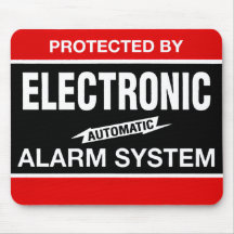 Système d'alarme électronique tapis de souris
