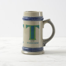 T est pour des tasses de testostérone