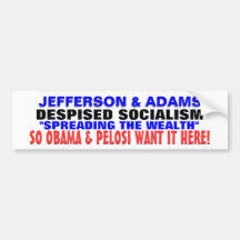 T.JEFFERSON détesté écartant des amours d'OBAMA de Autocollants Pour Voiture