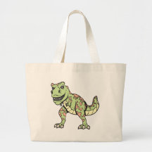 T-rex !  Personnalisable ! Sac En Toile