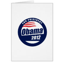 T-shirt 2012 d'Obama Cartes De Vœux