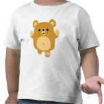 T-shirt affectueux d'enfants d'ours de bande dessi