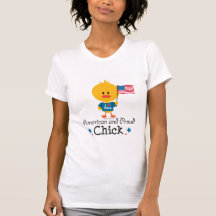 T-shirt américain et fier de poussin