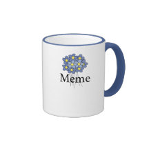 T-shirt assez bleu de Meme de fleur Tasse