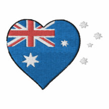 T-shirt australien de dames de coeur d'amour