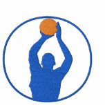 T-shirt brodé par basket-ball
