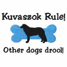 T-shirt brodé par règle de Kuvaszok