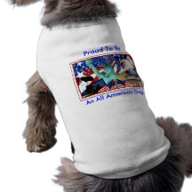 T-shirt cent pour cent américain de chien t-shirt pour chien