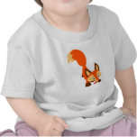 T-shirt curieux mignon de bébé de Fox de bande des t-shirts
