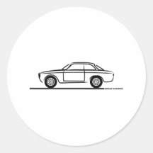 T-shirt d'Alfa Romeo GTA GTV Autocollant Rond