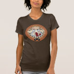 T-shirt d'ange de coeur de guingan