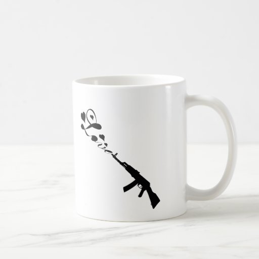 T-shirt d'arme à feu d'amour/T-shirt de jour de la Mug