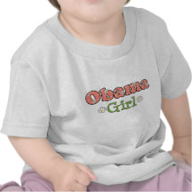T-shirt de Barack Obama de fille d'Obama