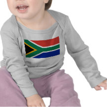 T-shirt de bébé avec le drapeau de l'Afrique du Su