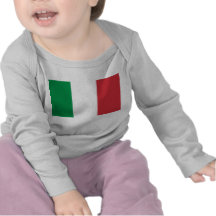 T-shirt de bébé avec le drapeau de l'Italie