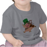 T-shirt de bébé de porc de violoniste du jour de S t-shirts