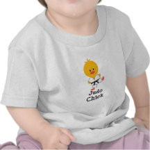 T-shirt de bébé de poussin de judo