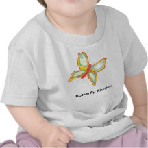 T-shirt de bébé de rythme de papillon