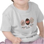 T-shirt de bébé de tofu d'amour de paix