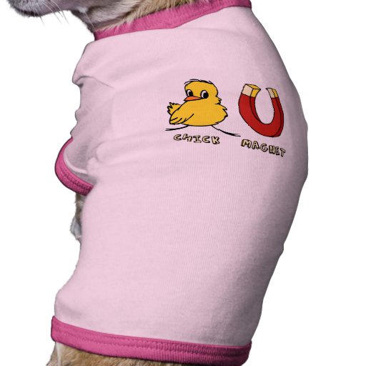 T-shirt de chien d'aimant de poussin manteau pour chien
