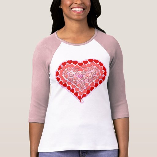 T-shirt de coeurs de sucrerie