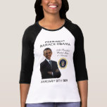 T-shirt de dames de jour d'inauguration d'Obama