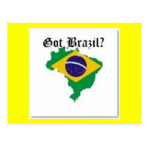 T-SHIRT DE DRAPEAU DU BRÉSIL ET ETC. CARTES POSTALES