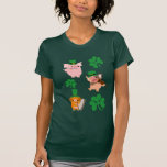 T-shirt de femmes de musiciens du jour de St Patri t-shirts