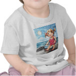 T-shirt de nourrisson de bébé de plage