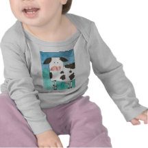 T-shirt de nourrisson de vache