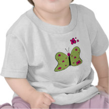 T-shirt de papillon de flower power