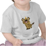 T-shirt de sourire mignon de bébé d'hyène de bande t-shirts