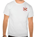 T-shirt de ville de carte de drapeau de la Floride