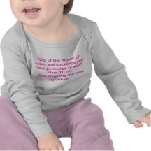 T-shirt d'éloge de bébé