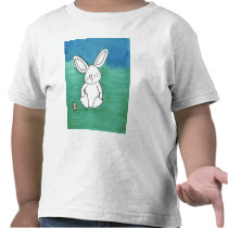 T-shirt d'enfant en bas âge de lapin de Pâques t-shirts