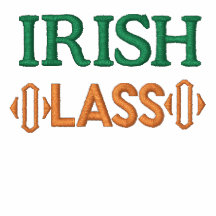 T-shirt d'Irlandais du jour de St Patrick Polo Brodé