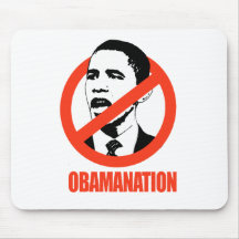 T-SHIRT D'OBAMANATION/ANTI-OBAMA TAPIS DE SOURIS